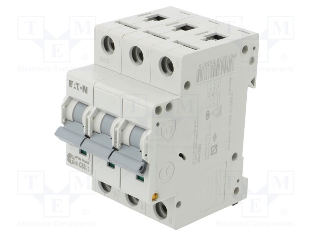 Circuit breaker; 230/400VAC; Inom: 63A; Poles: 3; DIN; Charact: C