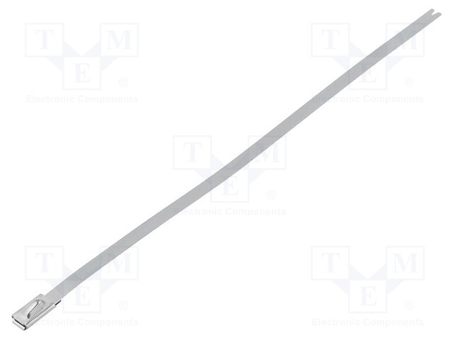 Cable tie; L: 201mm; W: 4.6mm; stainless steel AISI 304; 900N