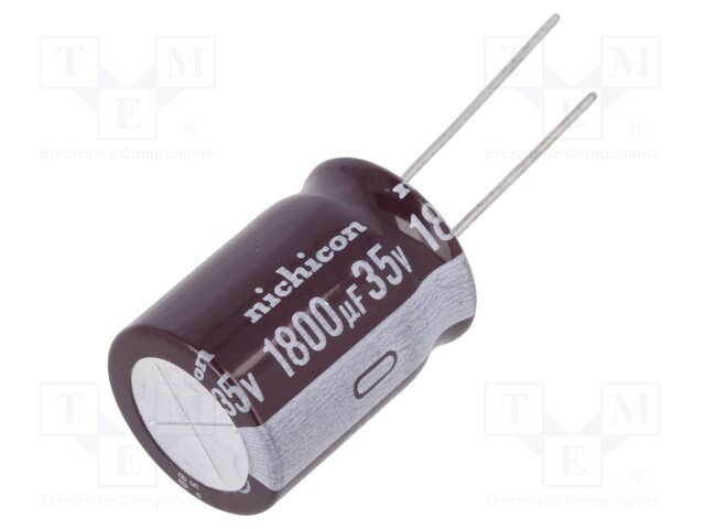 Capacitor: electrolytic; low impedance; THT; 1800uF; 35VDC; ±20%