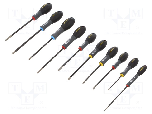 Kit: screwdrivers; Pcs: 10; Phillips,Pozidriv®,Torx®,slot