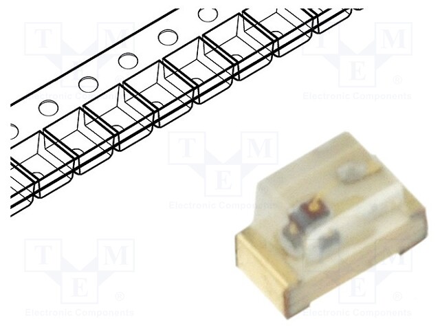 LED; SMD; 0603; green; 10÷40mcd; 1.6x0.8x1.1mm; 120°; 2.1÷2.5V; 20mA