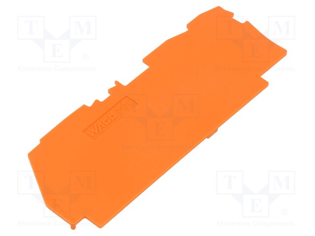 End plate; orange; 2104