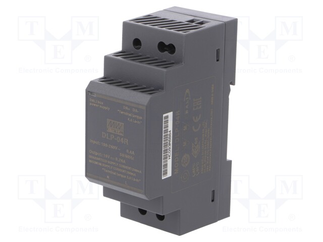 Power supply: DALI; 3.84W; 16VDC; 15.3÷18.7VDC; 240mA; 90÷264VAC