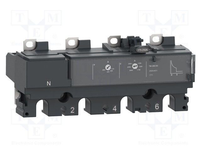 Thermal magnetic trip unit; Poles: 4; 200A; NSX; IP40; -25÷70°C