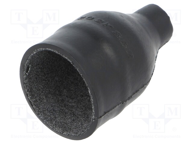 Heat shrink boot; straight,glued; L: 55mm; black; elastomer