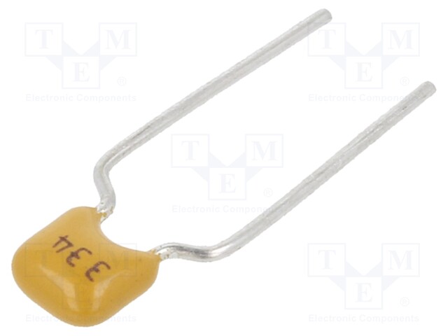 Capacitor: ceramic; 330nF; 50V; Y5V; ±20%; THT; 5mm