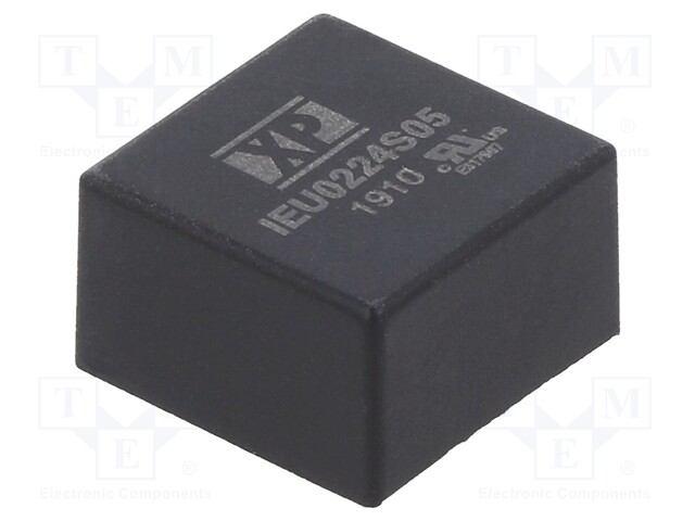 Isolated Board Mount DC/DC Converter, ITE, 1 Output, 2 W, 5 VDC, 400 mA