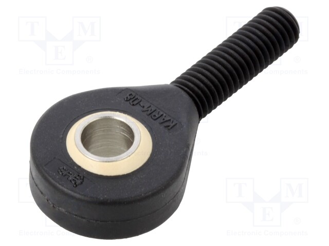 Ball joint; Øhole: 8mm; Thread: M8; Mat: igumid G; Pitch: 1,25