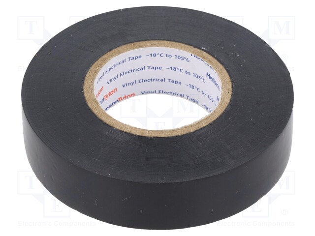 Tape: electrical insulating; W: 19mm; L: 20m; Thk: 0.18mm; black