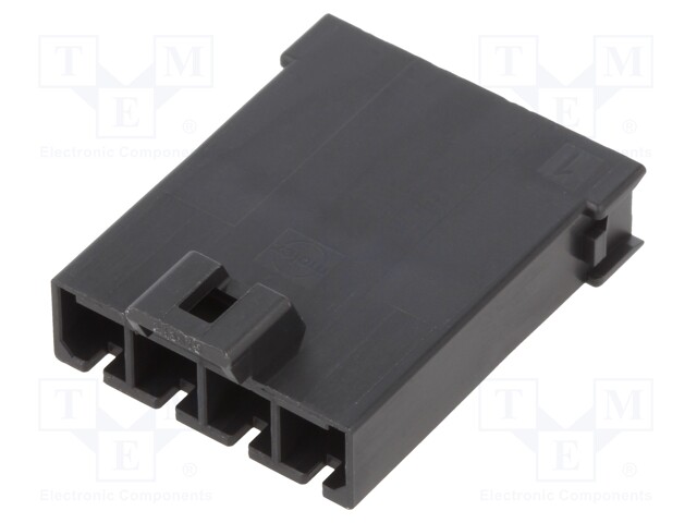 Plug; wire-wire; male; Mega-Fit; 5.7mm; PIN: 4; Layout: 1x4