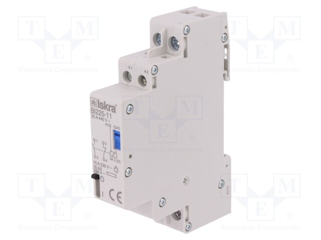 Relay: installation; bistable; NC + NO; Ucoil: 24VDC; 17.6x90x65mm