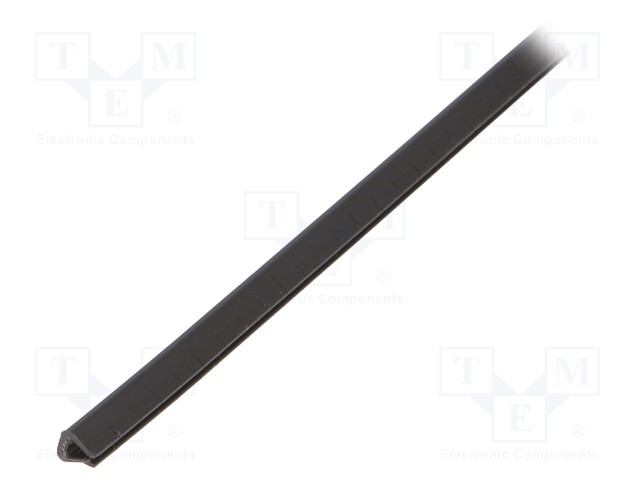 Hole and edge shield; polyetylene; L: 30.5m; black; H: 4.7mm