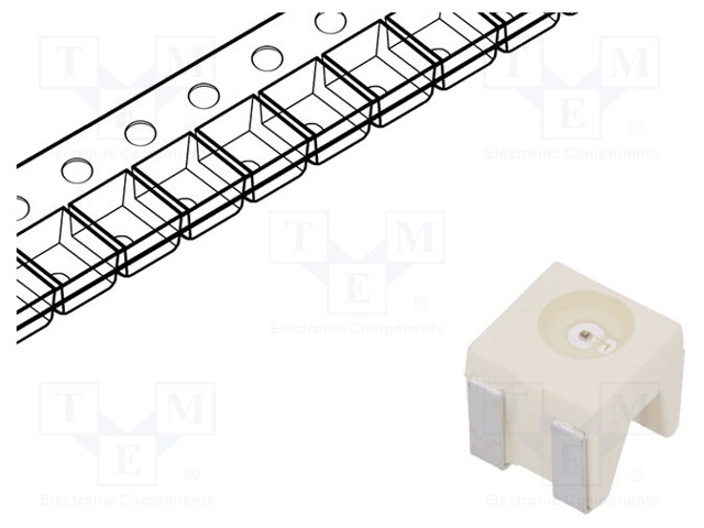 LED; SMD; 4040; green; 2.24÷9mcd; 4.2x4.2x2.85mm; 120°; 1.7÷2.2V