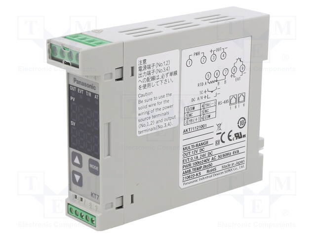 Module: regulator; temperature; SSR; OUT 2: OC; on panel; -10÷55°C