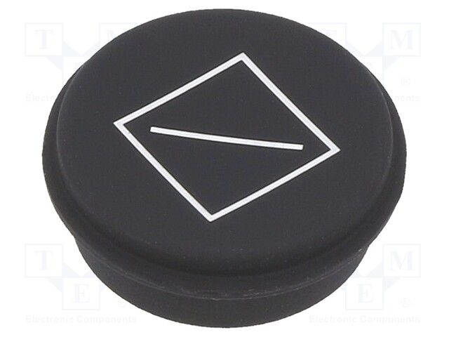 Button; Ø21mm; Pushbutton: round; black; 09