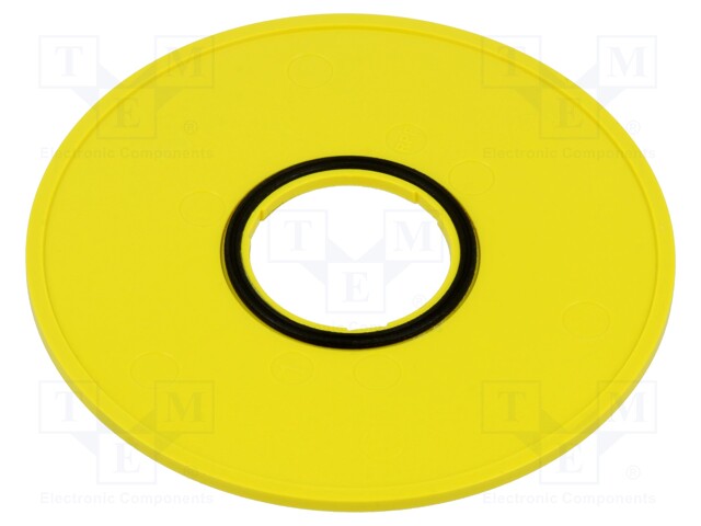 Description label; 45; 75mm; Mat: plastic; Body: yellow