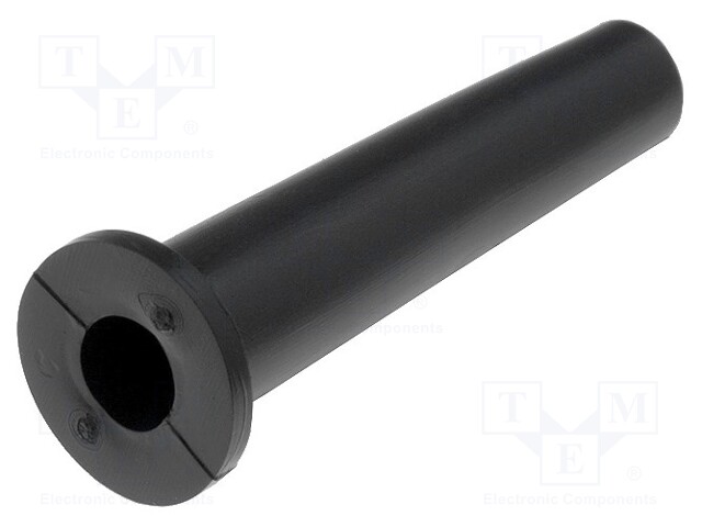 Strain relief; Ømount.hole: 9.6mm; Øhole: 6.2mm; PVC; black