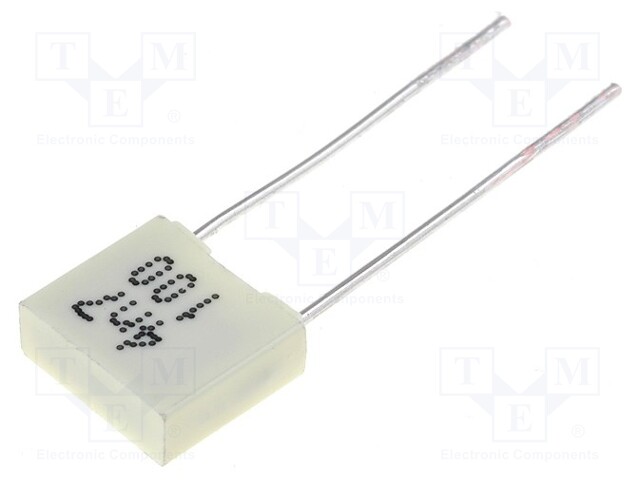 Capacitor: polyester; 4.7nF; 63VAC; 100VDC; Pitch: 5mm; ±10%