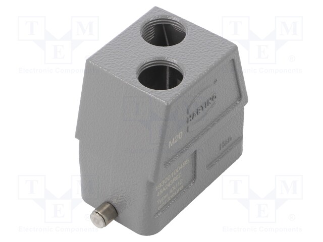 Enclosure: for HDC connectors; Han B; size 10B; for cable; high