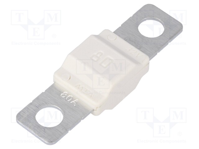 Fuse: fuse; 80A; 32V; automotive; 40mm; MIDIVAL; Mounting: M5 screw