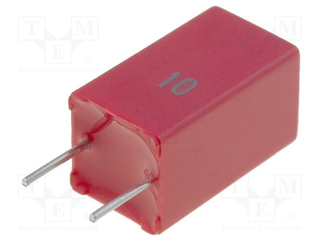 Capacitor: polyester; 4.7uF; 30VAC; 50VDC; Pitch: 5mm; ±10%