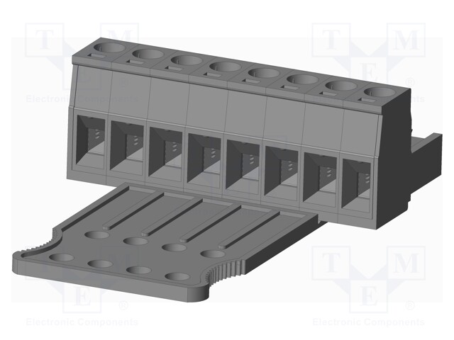 Connector: pluggable terminal block; plug; female; straight; grey