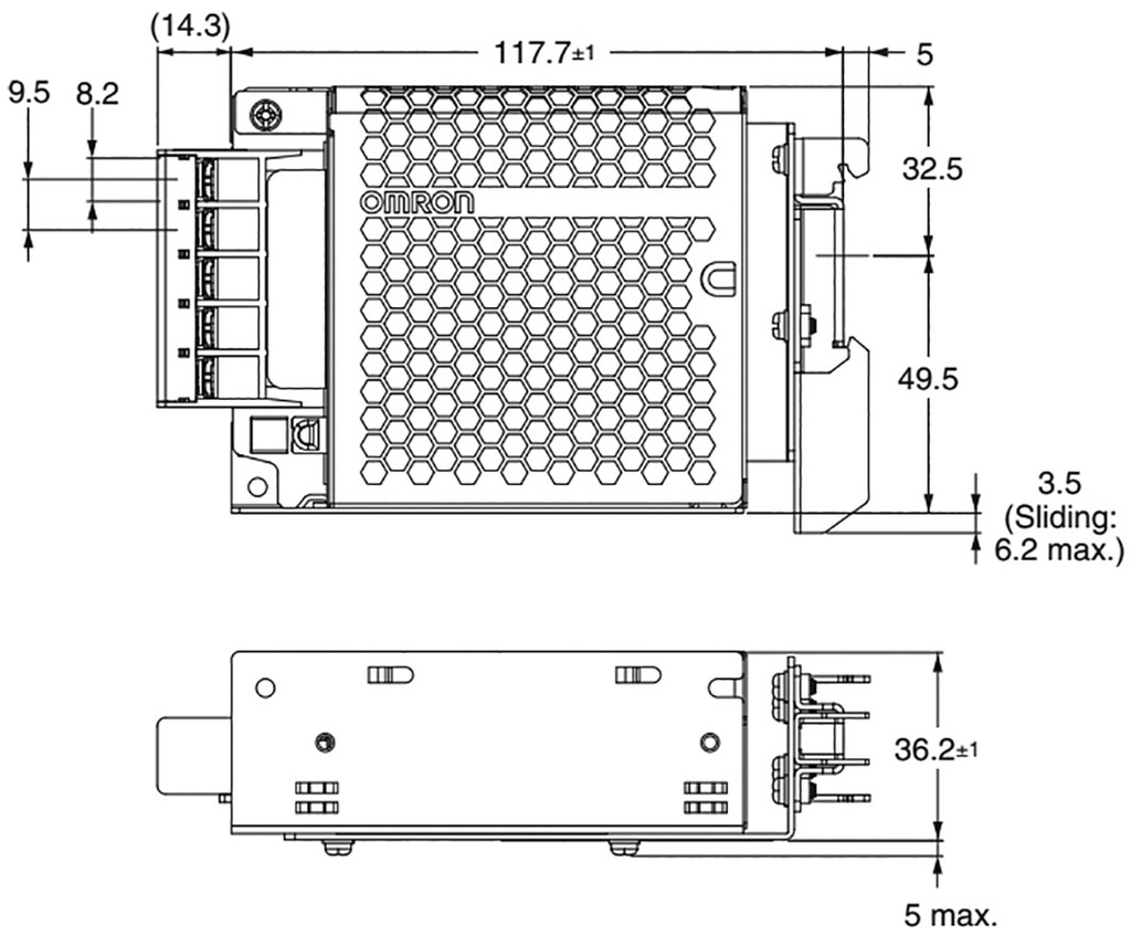 Power supply: switched-mode; 30W; 5VDC; 6A; 85÷264VAC; 80÷370VDC