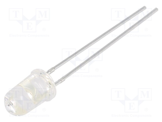 LED; 5mm; green; 1500÷3500mcd; 30°; Front: convex; 1.7÷2.6V; 85mW