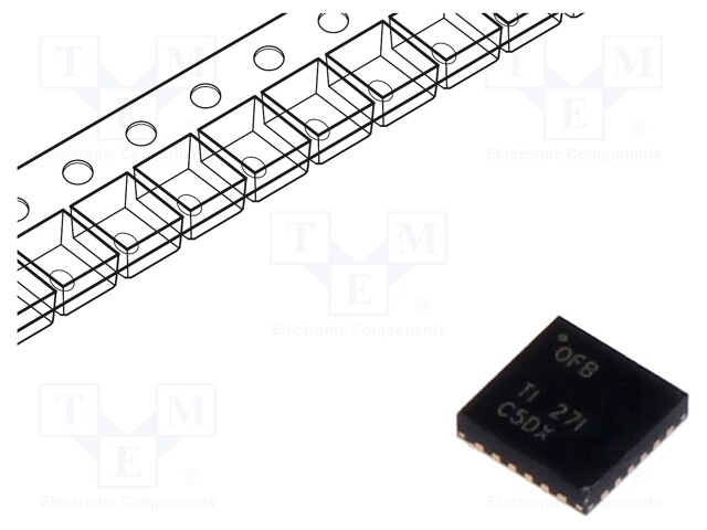 Battery Charger for 5 Cells of Li-Ion, Li-Pol battery, 24V input, 22V / 10A charge, VQFN-24