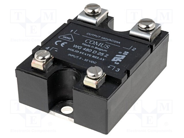 Relay: solid state; Ucntrl: 3÷32VDC; 40A; 24÷530VAC; -20÷80°C