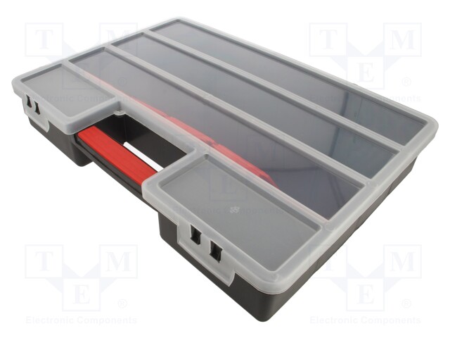 Container: compartment box; 295x195x85mm; polypropylene