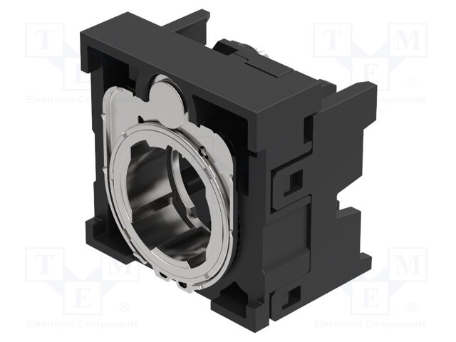 Mounting unit; 22mm; 45; front fixing; plastic