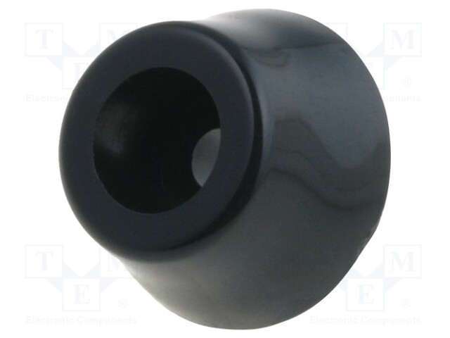 Foot; black; polypropylene; A: 18mm; B: 13.7mm; C: 7.8mm; E: 9.8mm