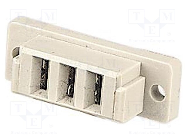 Plug; DIN 41612; type H; female; PIN: 3; THT; on PCBs; straight; 15A