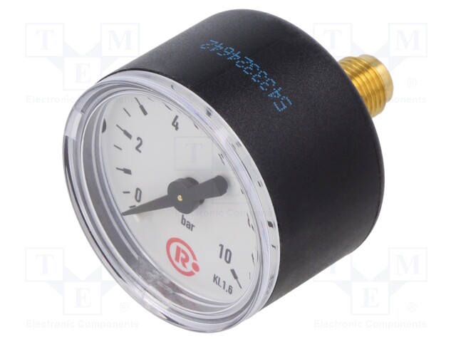 Manometer; 0÷10bar; 40mm; non-aggressive liquids,inert gases