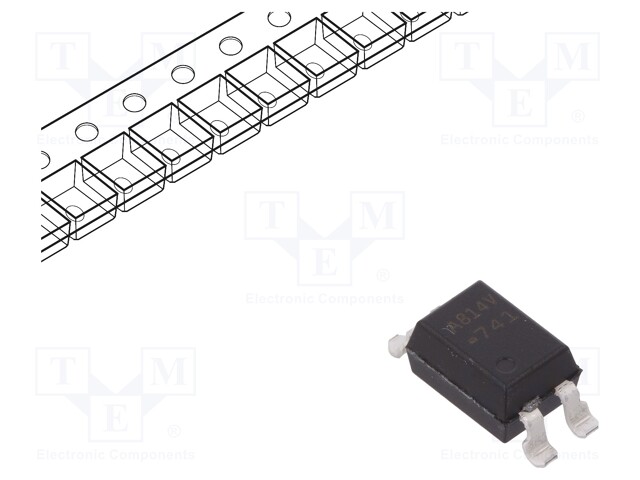 Optocoupler; SMD; Channels: 1; Out: transistor; Uinsul: 5kV; Uce: 20V