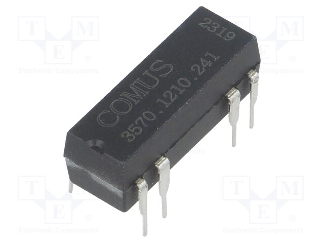 Relay: reed; SPST-NO; Ucoil: 24VDC; 500mA; max.150VDC; 10W; THT