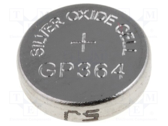 Battery: silver; 1.55V; R621,SR60,coin; Batt.no: 1; Ø6.8x2.15mm