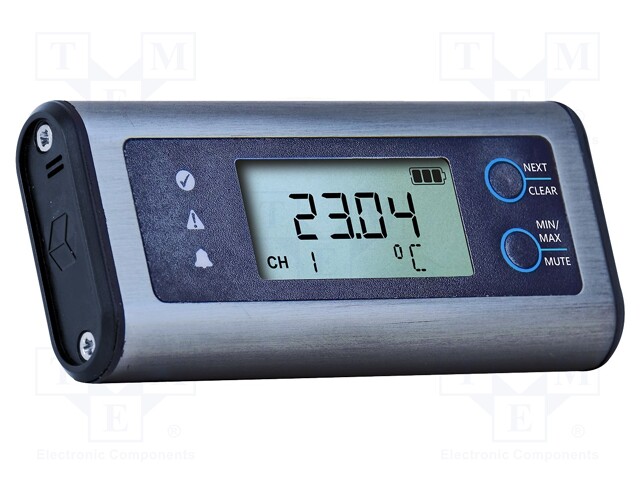 Data logger; pressure,temperature; ±0,3°C; Temp: -18÷55°C