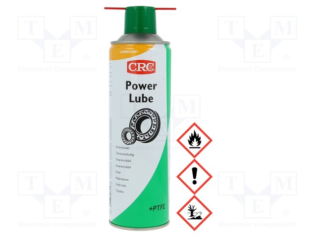 Grease; amber; spray; Ingredients: PTFE; can; Power Lube; 500ml