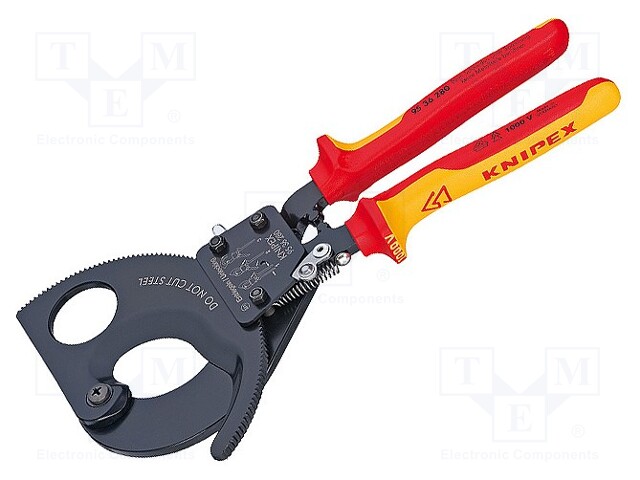 Cutters; L: 280mm; Tool material: steel; Conform to: EN 60900