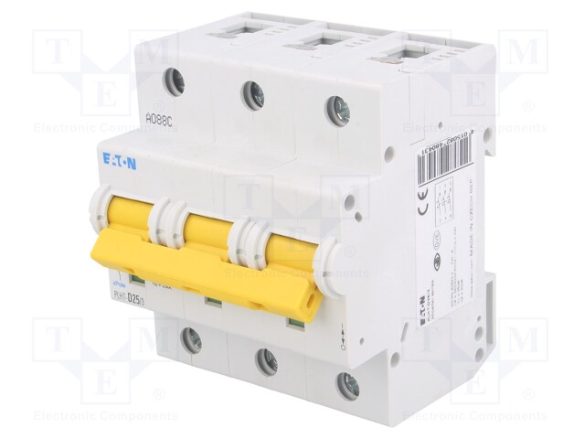 Circuit breaker; 400VAC; Inom: 25A; Poles no: 3; Mounting: DIN; 25kA