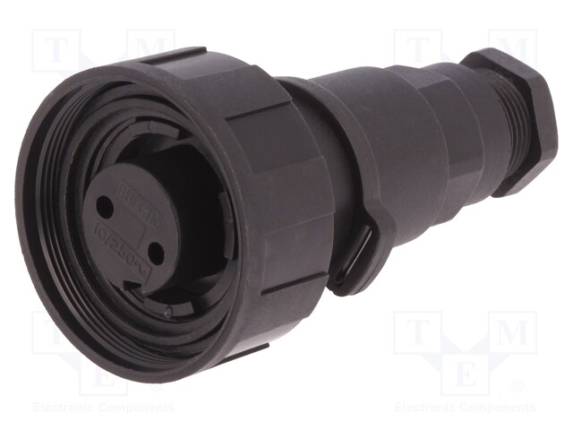 Connector: circular; plug; female; PIN: 2; Buccaneer Standard; IP68