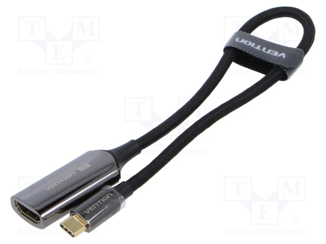 Adapter; HDMI socket,USB C plug; elastomer thermoplastic TPE