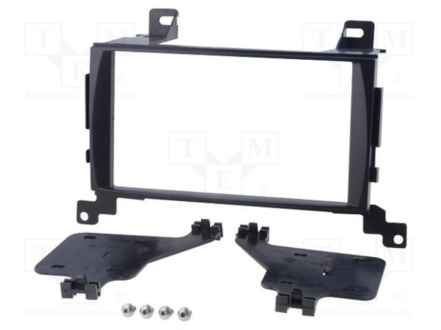 Radio mounting frame; Hyundai; 2 DIN; black