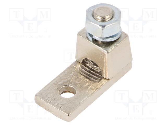 Tip: ring; M8; 50mm2; crimped; for cable; non-insulated; brass