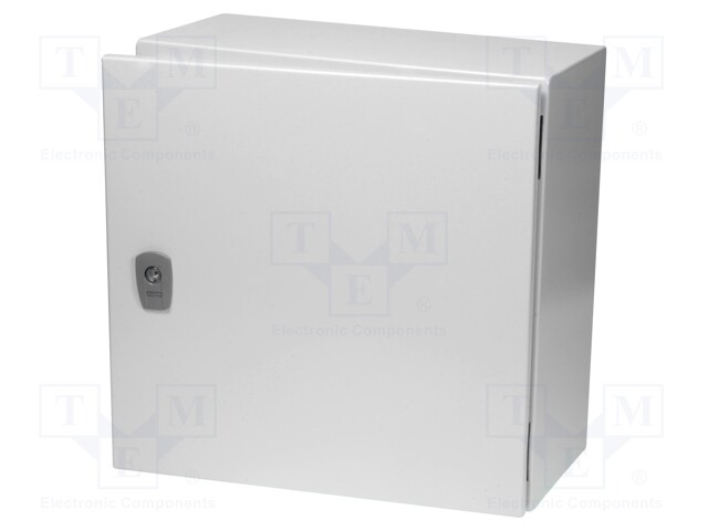 Enclosure: multipurpose; X: 400mm; Y: 400mm; Z: 200mm; CS; steel; grey