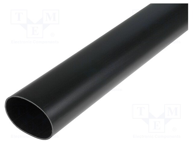 Heat shrink sleeve; glued; 6: 1; 88.9mm; L: 1.22m; black