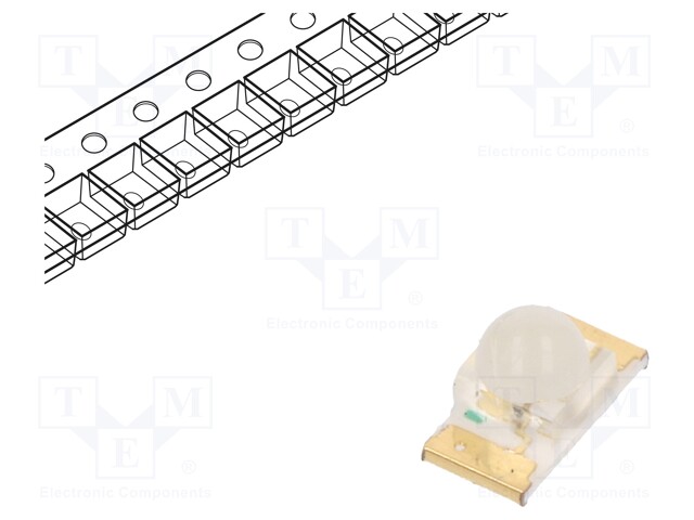 LED; SMD; 1206; yellow; 700÷800mcd; 3.2x1.6x1.8mm; 40°; 2÷2.5V; 20mA