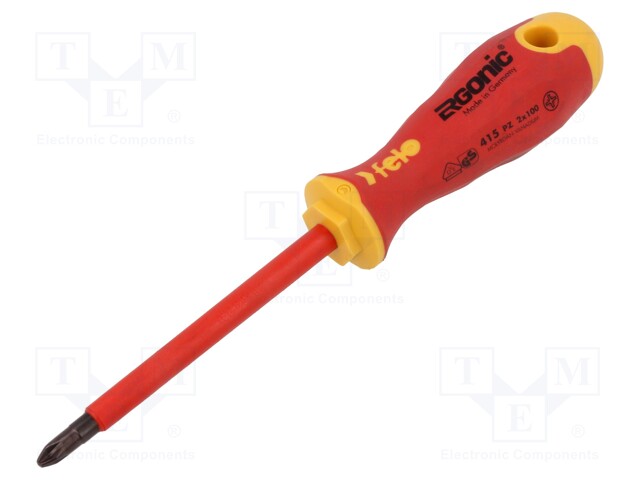 Screwdriver; insulated; Pozidriv®; PZ2; ERGONIC®